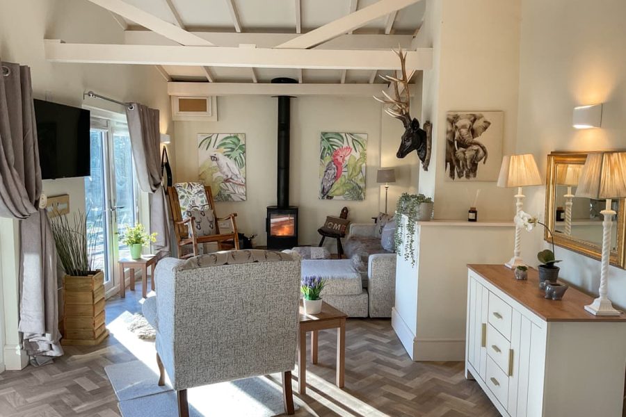 Eagle Lodge at Llwynhelig Holidays, lodge near Cardiff, Vale of Glamorgan
