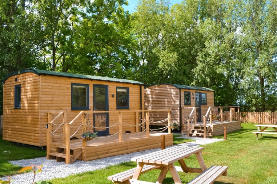 Ewe Lodge at Shamrock Shepherds Huts, shepherd's hut near Pickering, North Yorkshire