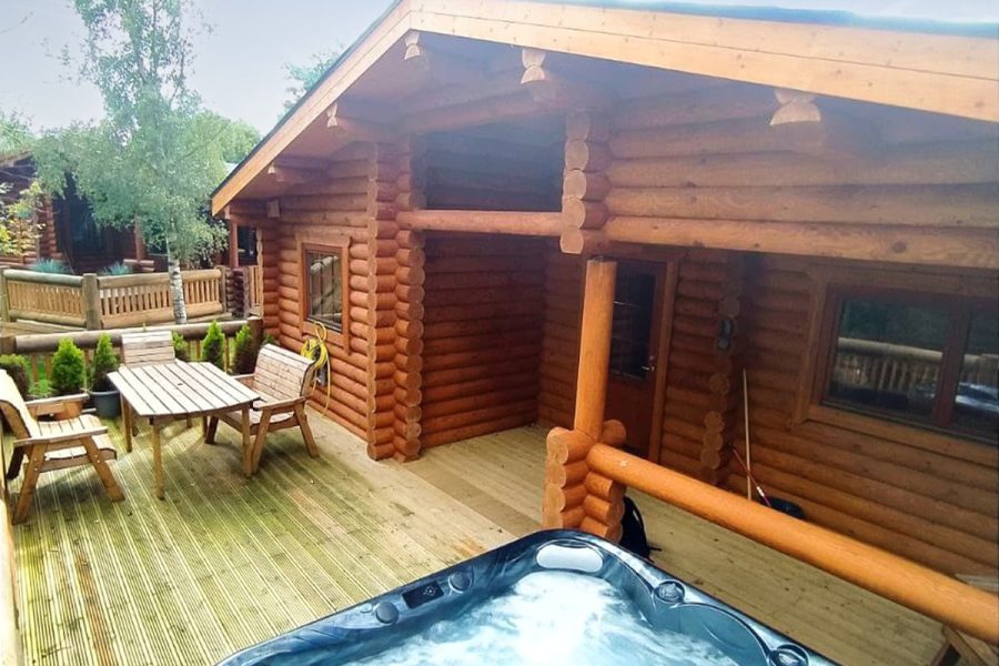 Gingerbread Log Cabin, log cabin near Warkworth, Northumberland