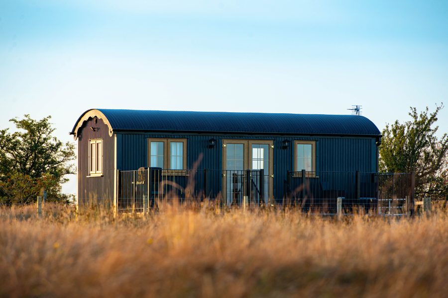 Skylark Shepherd’s Hut at Head For the Hills Glamping, shepherd's hut near Llandeilo, Carmarthenshire