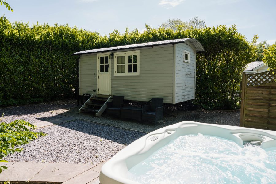 The Snug, shepherd's hut near Longtown, Cumbria
